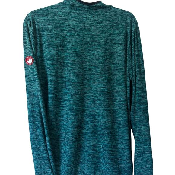 Canada Weather Gear Quarter Zip Pullover Green Heather M - Picture 4 of 5